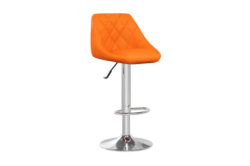 Barstolar 2 st orange konstläder - Orange - Möbler - Stolar & fåtöljer - Barstol & barpall