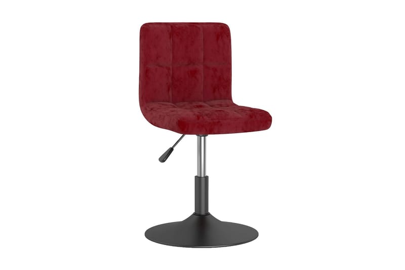 Snurrbar barstol vinröd sammet - Röd - Möbler - Stolar & fåtöljer - Barstol & barpall