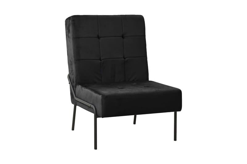 Avkopplingsstol 65x79x87 cm svart sammet - Svart - Möbler - Stolar & fåtöljer - Fåtölj - Fåtöljer utan armstöd