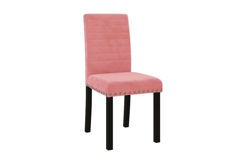 Matstolar 2 st rosa sammet - Rosa - Möbler - Stolar & fåtöljer - Karmstol