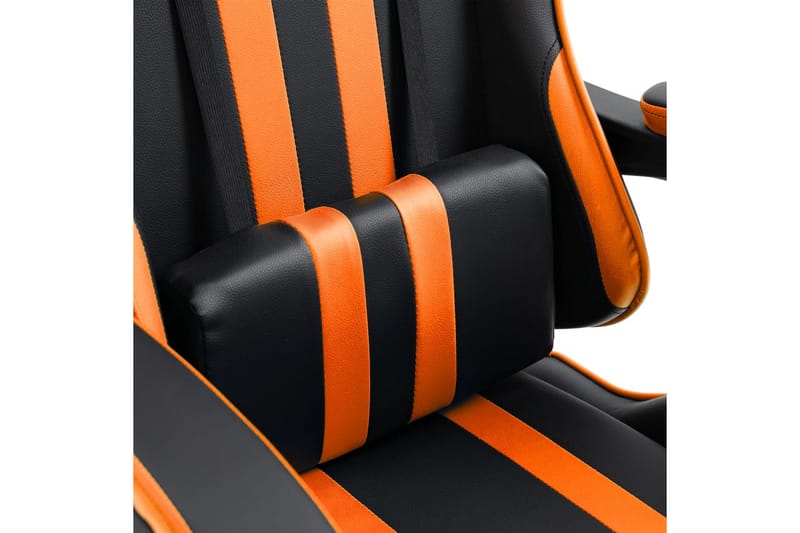 Gamingstol orange konstläder - Orange - Möbler - Stolar & fåtöljer - Kontorsstol & skrivbordsstol
