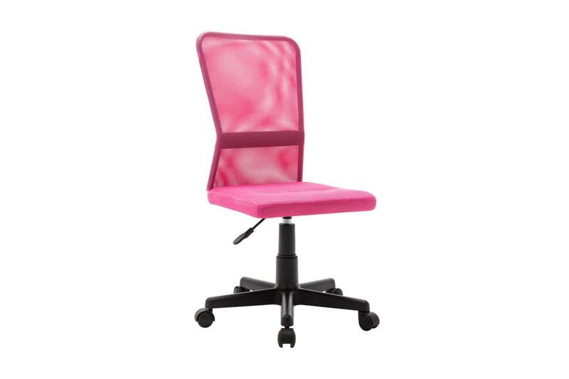 Kontorsstol rosa 44x52x100 cm nättyg - Rosa - Möbler - Stolar & fåtöljer - Fåtölj