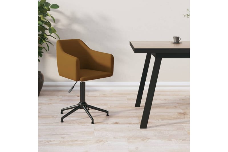 Kontorsstol snurrbar brun konstläder - Brun - Möbler - Stolar & fåtöljer - Kontorsstol & skrivbordsstol