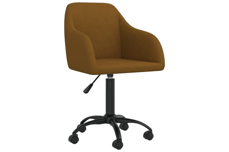 Kontorsstol snurrbar brun sammet - Brun - Möbler - Stolar & fåtöljer - Kontorsstol & skrivbordsstol