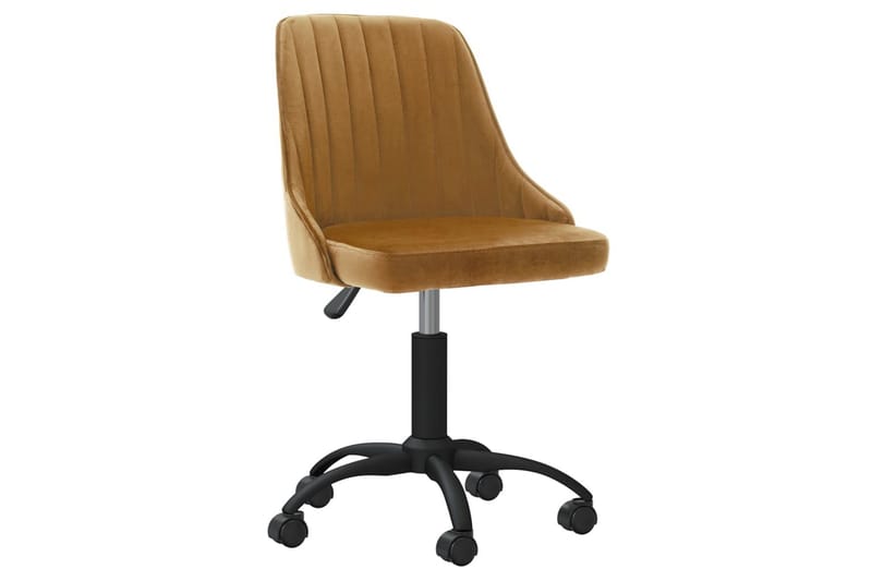 Kontorsstol snurrbar brun sammet - Brun - Möbler - Stolar & fåtöljer - Kontorsstol & skrivbordsstol