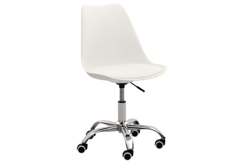 Kontorsstol vit konstläder - Vit - Möbler - Stolar & fåtöljer - Kontorsstol & skrivbordsstol