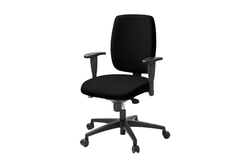 LD 6135 Kontorsstol med armstöd Svart - Lanab Group - Möbler - Stolar & fåtöljer - Kontorsstol & skrivbordsstol