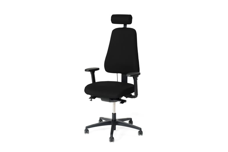 LD 6340 Kontorsstol med arm- och nackstöd Svart - Lanab Group - Möbler - Stolar & fåtöljer - Kontorsstol & skrivbordsstol