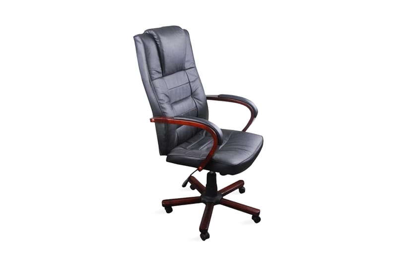 Lyxig kontorsstol svart - Svart - Möbler - Stolar & fåtöljer - Kontorsstol & skrivbordsstol
