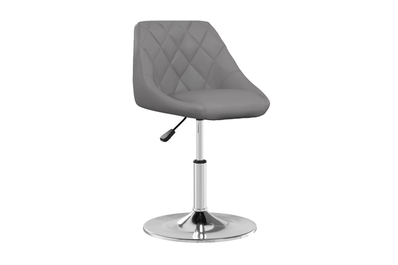 Matstol grå konstläder - Grå - Möbler - Stolar & fåtöljer - Kontorsstol & skrivbordsstol