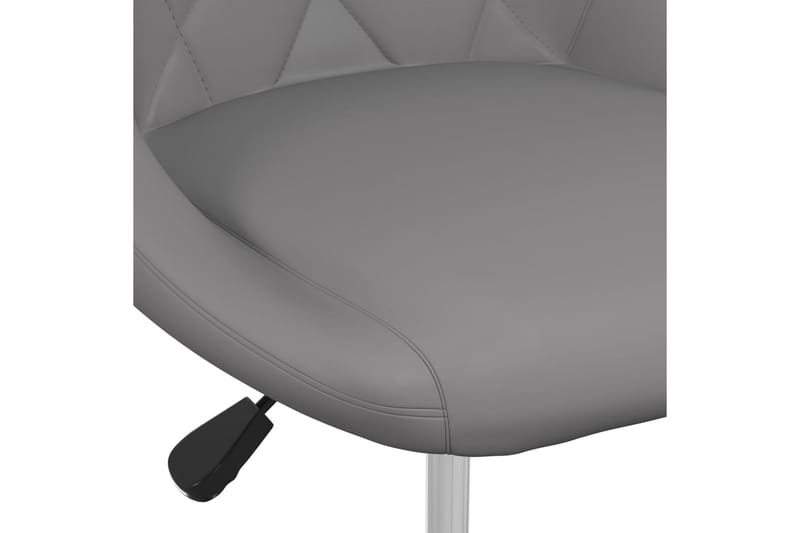 Matstol grå konstläder - Grå - Möbler - Stolar & fåtöljer - Kontorsstol & skrivbordsstol