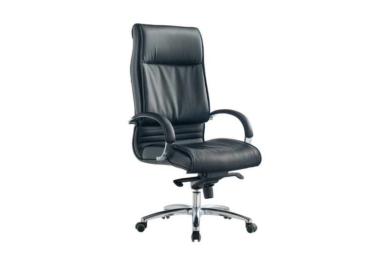 Skrivbordsstol Konstläder black - Svart - Möbler - Stolar & fåtöljer - Kontorsstol & skrivbordsstol