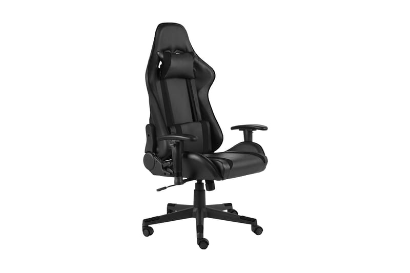 Snurrbar gamingstol svart PVC - Svart - Möbler - Stolar & fåtöljer - Kontorsstol & skrivbordsstol