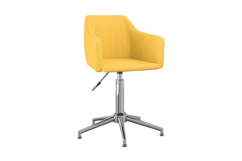 Snurrbar kontorsstol gul tyg - Gul - Möbler - Stolar & fåtöljer - Kontorsstol & skrivbordsstol