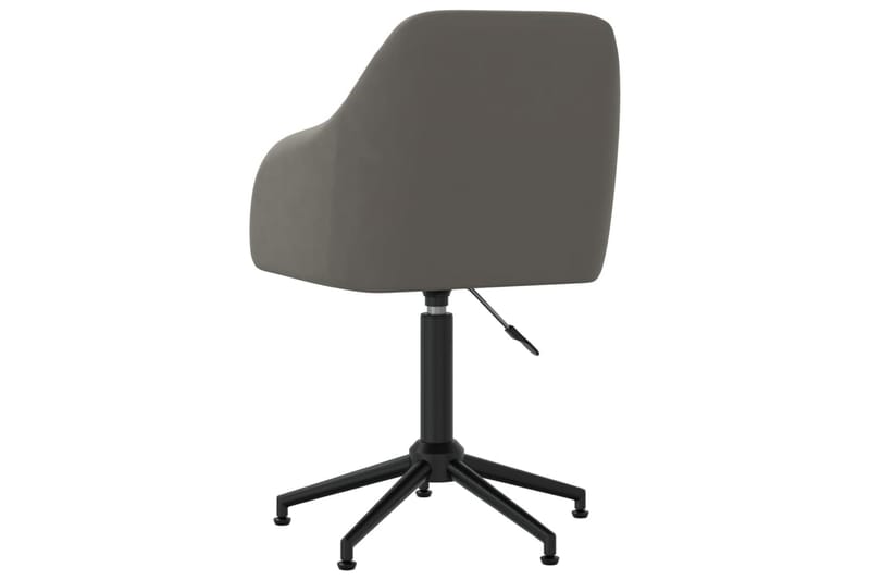 Snurrbar kontorsstol mörkgrå sammet - Grå - Möbler - Stolar & fåtöljer - Kontorsstol & skrivbordsstol