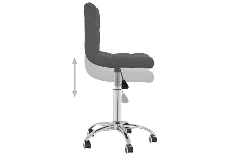 Snurrbar kontorsstol mörkgrå tyg - Grå - Möbler - Stolar & fåtöljer - Kontorsstol & skrivbordsstol