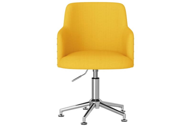 Snurrbar kontorsstol senapsgul tyg - Gul - Möbler - Stolar & fåtöljer - Kontorsstol & skrivbordsstol