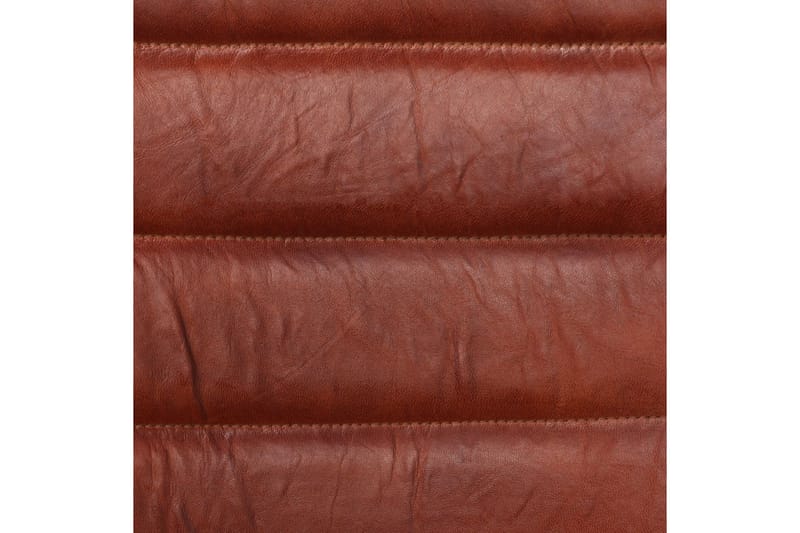 Matstolar 2 st brun äkta läder - Brun - Möbler - Stolar & fåtöljer - Matstol & köksstol