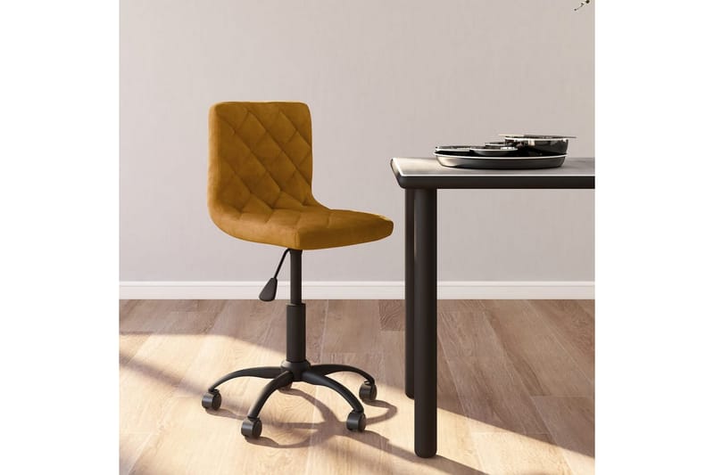 Snurrbar matstol brun sammet - Brun - Möbler - Stolar & fåtöljer - Matstol & köksstol