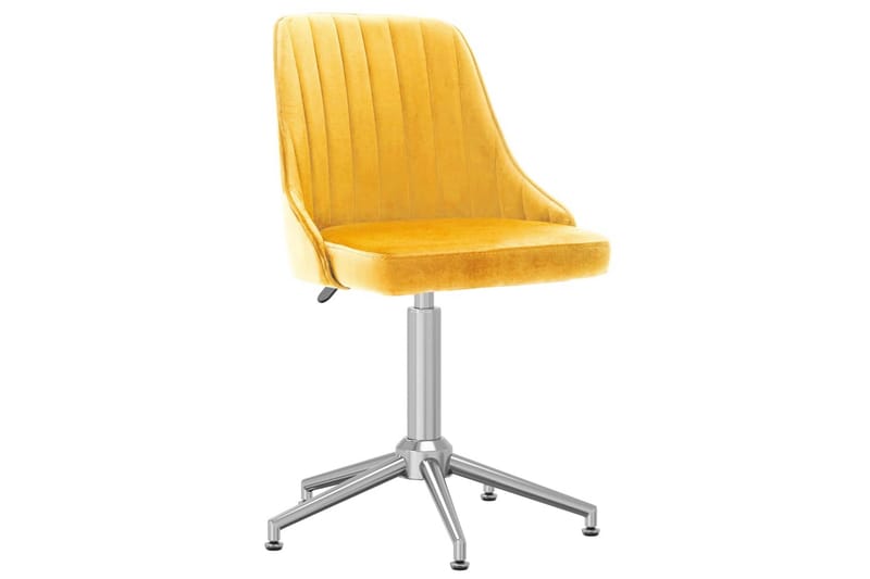 Snurrbar matstol gul sammet - Gul - Möbler - Stolar & fåtöljer - Karmstol
