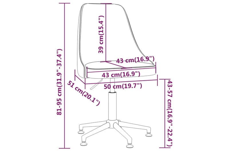 Snurrbar matstol svart tyg - Svart - Möbler - Stolar & fåtöljer - Matstol & köksstol