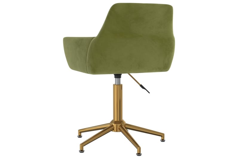 Snurrbara matstolar 2 st ljusgrön sammet - Grön - Möbler - Stolar & fåtöljer - Matstol & köksstol