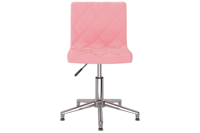 Snurrbara matstolar 2 st rosa sammet - Rosa - Möbler - Stolar & fåtöljer - Matstol & köksstol