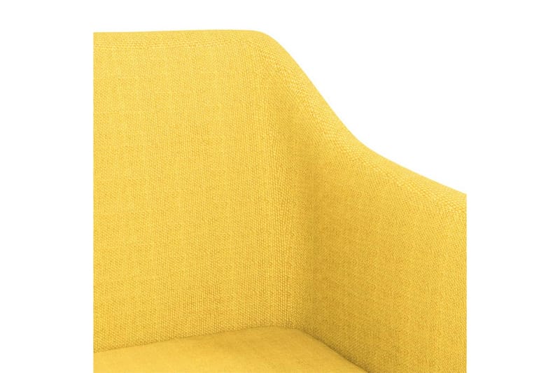 Snurrbara matstolar 4 st gul tyg - Gul - Möbler - Stolar & fåtöljer - Matstol & köksstol