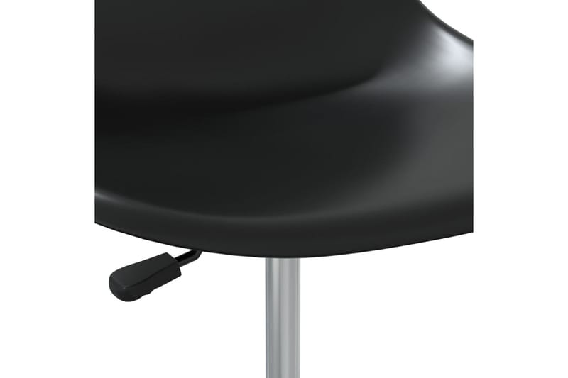 Snurrbara matstolar 4 st svart PP - Svart - Möbler - Stolar & fåtöljer - Matstol & köksstol