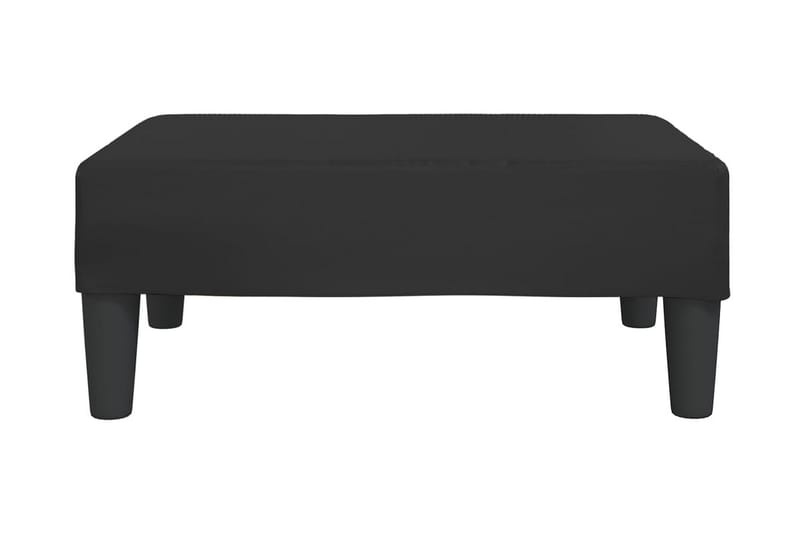 Fotpall svart 78x56x32 cm konstläder - Svart - Möbler - Stolar & fåtöljer - Pall & puff - Fotpall