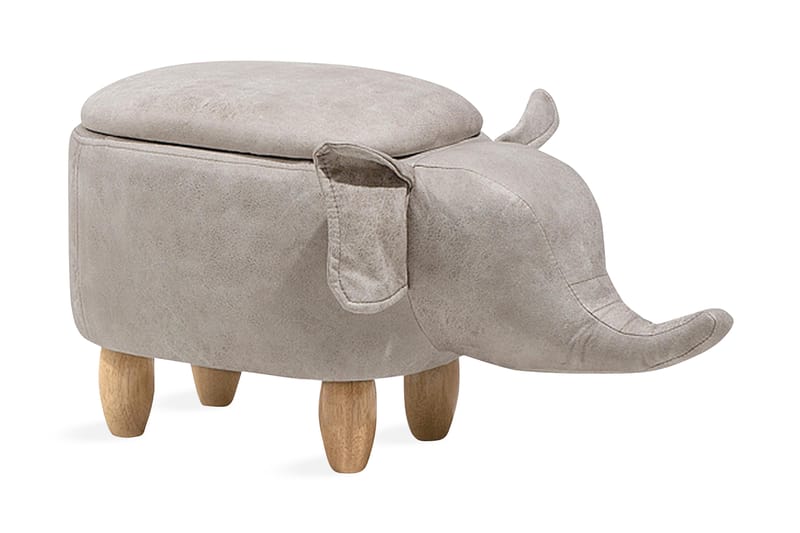 Elephant Sittpuff 70 cm - Grå - Möbler - Barnmöbler - Barnsäng & juniorsäng