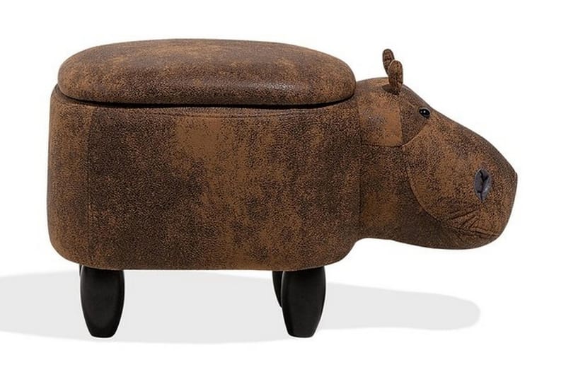 Hippo Sittpuff 32 cm - Brun - Möbler - Stolar & fåtöljer - Pall & puff - Sittpuff
