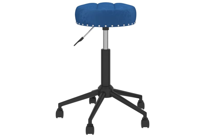 Snurrbar massagepall blå sammet - Blå - Möbler - Stolar & fåtöljer - Pall & puff