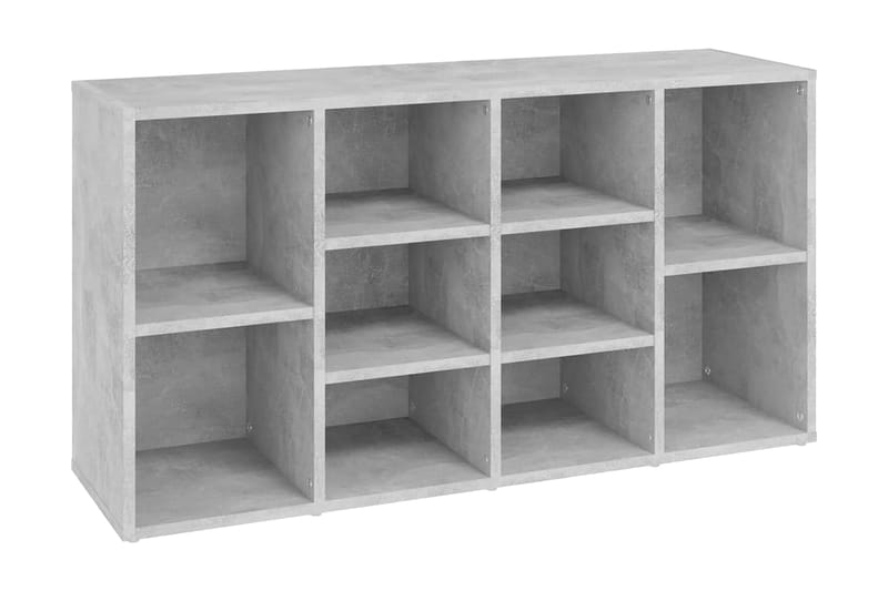 Skobänk betonggrå 103x30x54,5 cm spånskiva - Grå - Möbler - Stolar & fåtöljer - Sittbänk - Hallbänk - Skobänk & skohylla med bänk