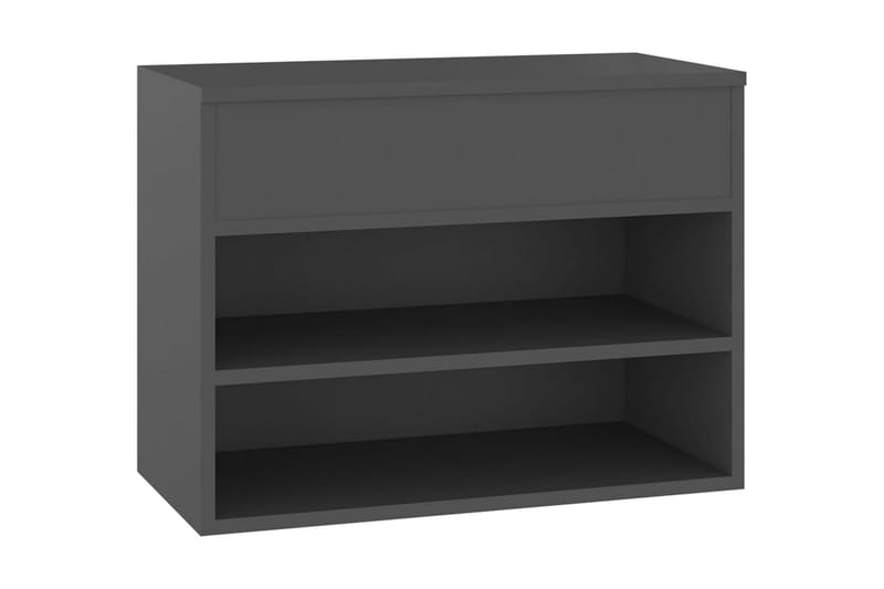 Skobänk grå 60x30x45 cm spånskiva - Grå - Möbler - Stolar & fåtöljer - Sittbänk - Hallbänk - Skobänk & skohylla med bänk