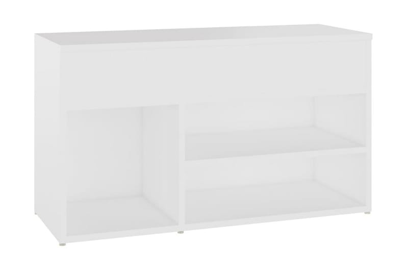 Skobänk vit 80x30x45 cm spånskiva - Vit - Möbler - Stolar & fåtöljer - Sittbänk - Hallbänk - Skobänk & skohylla med bänk