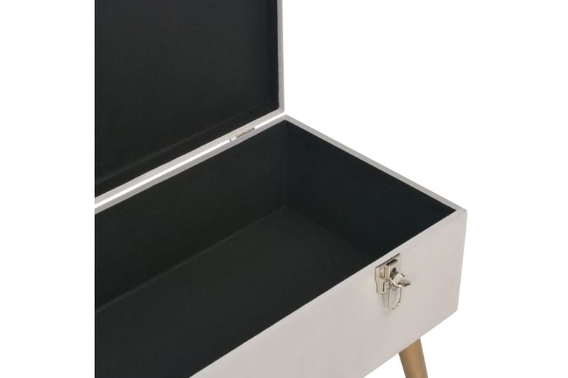 Bänk med förvaringsutrymme 80 cm grå sammet - Grå - Möbler - Stolar & fåtöljer - Sittbänk - Hallbänk