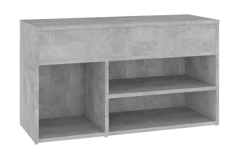 Skobänk betonggrå 80x30x45 cm spånskiva - Betonggrå - Möbler - Stolar & fåtöljer - Sittbänk