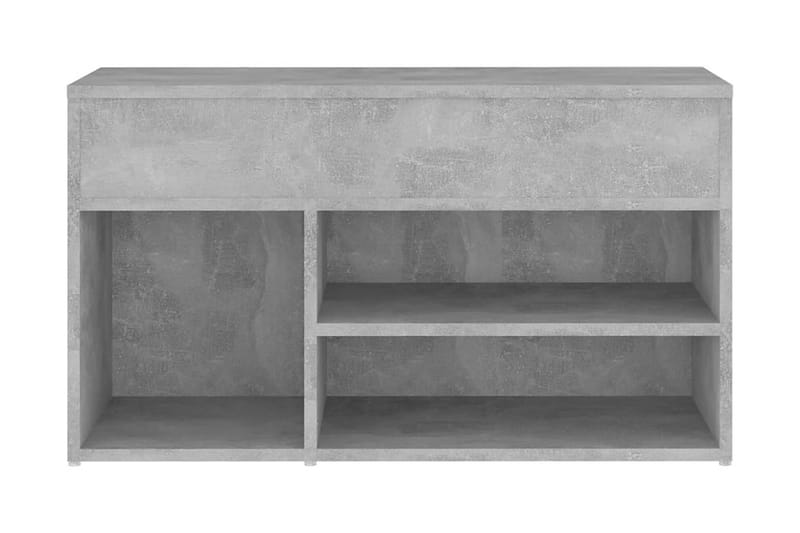 Skobänk betonggrå 80x30x45 cm spånskiva - Betonggrå - Möbler - Stolar & fåtöljer - Sittbänk - Skobänk & skohylla med bänk
