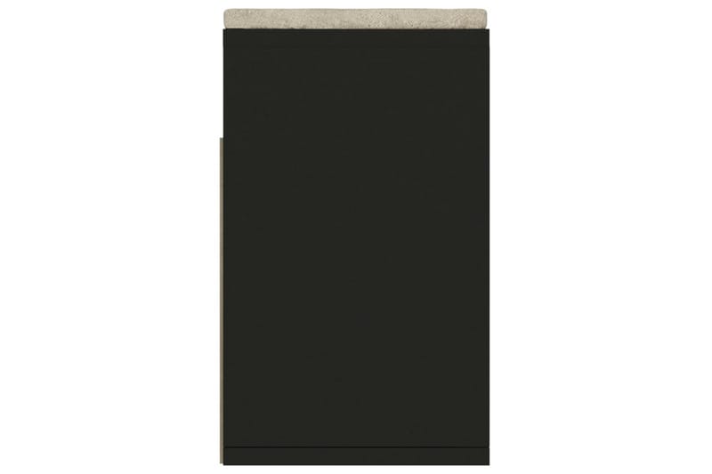 Skobänk med dyna svart 104x30x49 cm spånskiva - Svart - Möbler - Stolar & fåtöljer - Sittbänk - Skobänk & skohylla med bänk