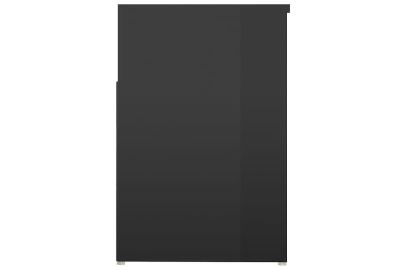Skobänk svart högglans 80x30x45 cm spånskiva - Svart högglans - Möbler - Stolar & fåtöljer - Sittbänk - Skobänk & skohylla med bänk