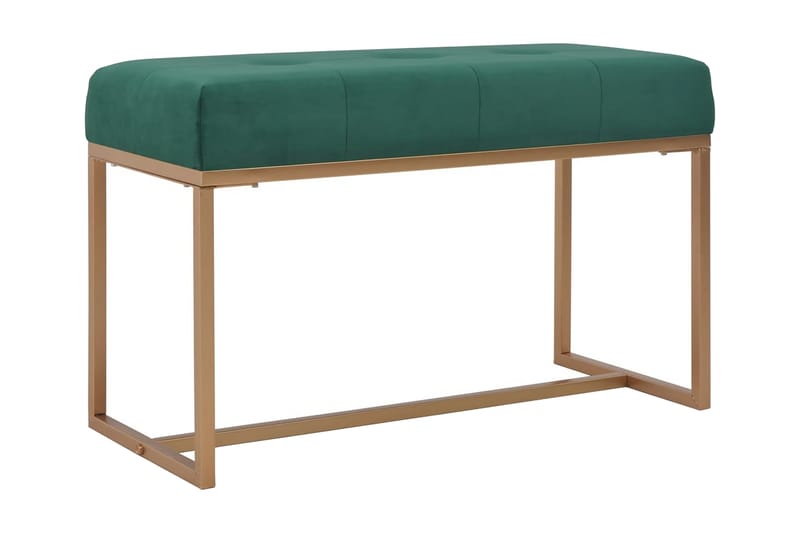 Bänk 80 cm grön sammet - Grön - Möbler - Stolar & fåtöljer - Sittbänk