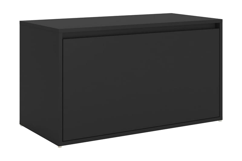Hallbänk svart 80x40x45 cm spånskiva - Svart - Möbler - Stolar & fåtöljer - Sittbänk