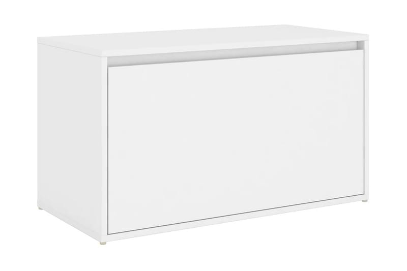 Hallbänk vit 80x40x45 cm spånskiva - Vit - Förvaring - Förvaringsmöbler - Sittmöbler med förvaring - Förvaringsbänk