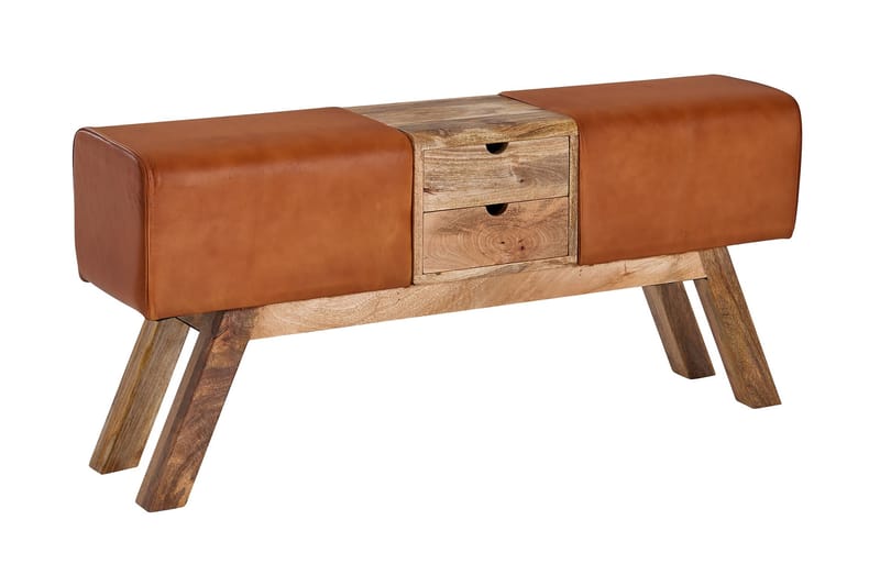 Tultered Sittbänk 120 cm - Brun - Möbler - Stolar & fåtöljer - Sittbänk - Sittbänk med förvaring