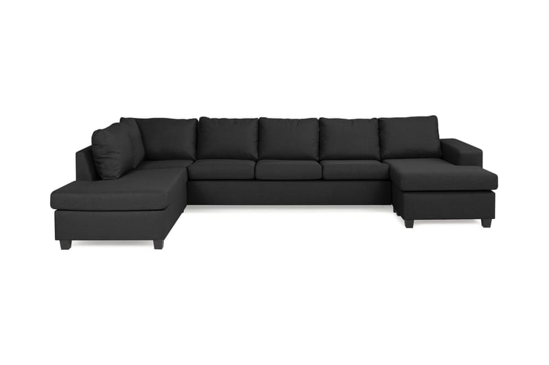 Houston U-soffa Large med Divan Höger - Mörkgrå - Möbler - Soffa - U-soffa