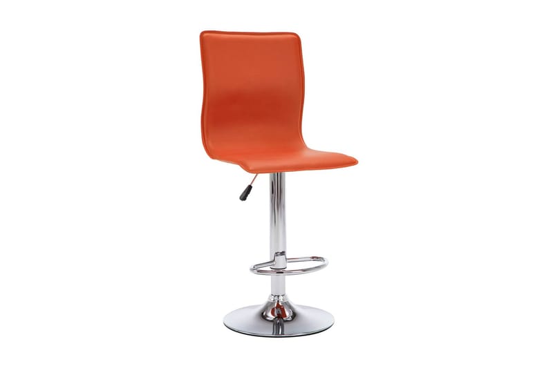 Barstolar 2 st orange konstläder - Orange - Möbler - Stolar - Barstol