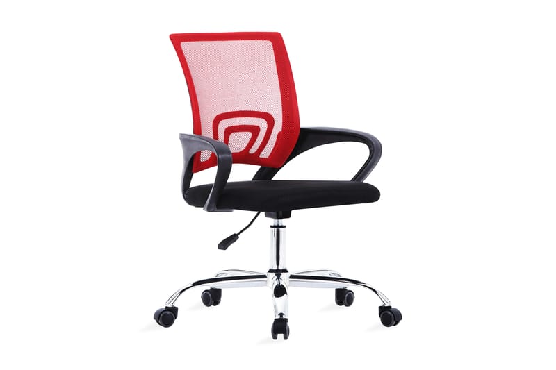 Kontorsstol med ryggstöd i nät röd tyg - Röd - Möbler - Stolar - Kontorsstol & skrivbordsstolar