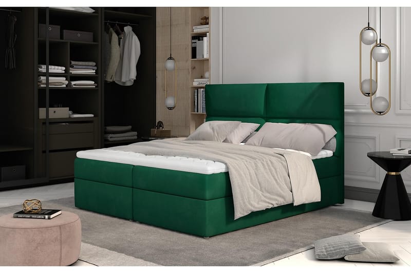 Amberan Sängpaket 160x200 cm - Grön - Möbler - Sängar - Komplett sängpaket