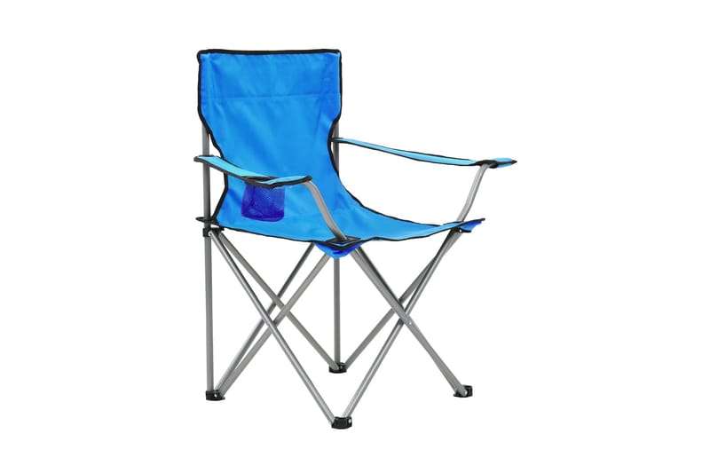 Campingbord och stolar 3 delar blå - Blå - Sport & fritid - Camping & vandring - Campingmöbler